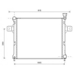 Radiator DCM2125 for JEEP COMMANDER