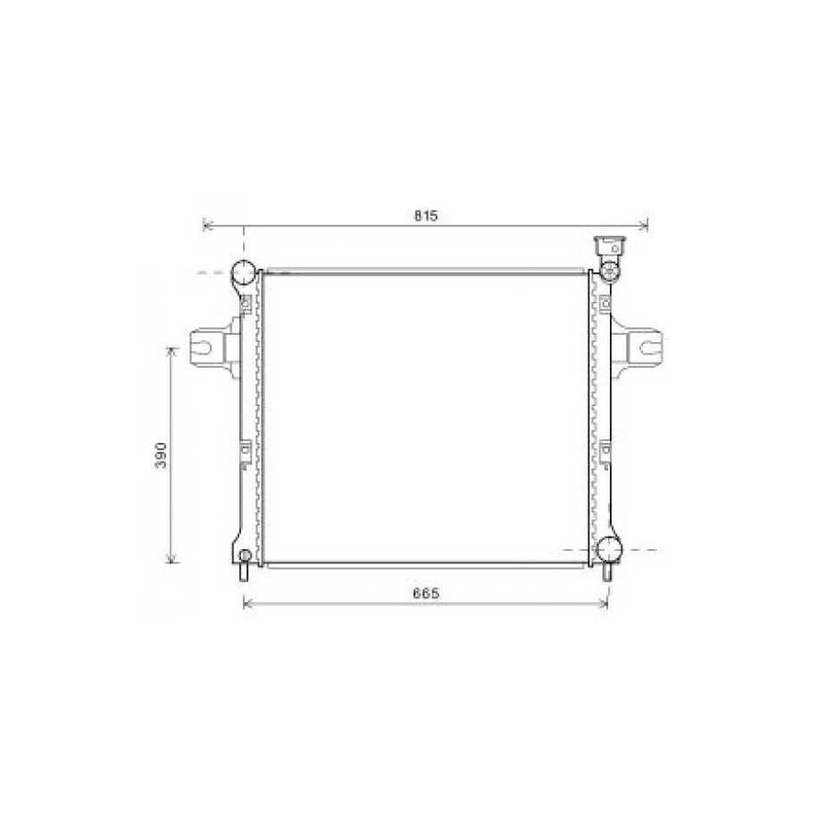 Radiator DCM2125 for JEEP COMMANDER