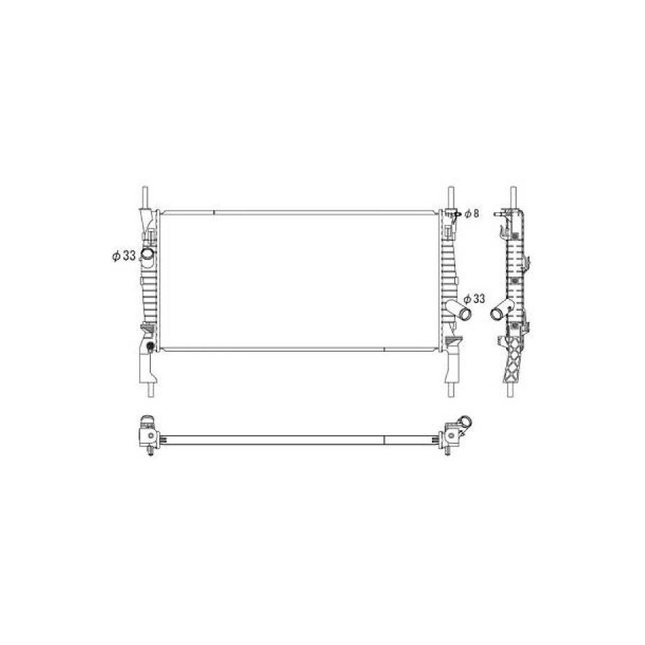 Radiator DCM2092 for FORD TRANSIT OE 1373156