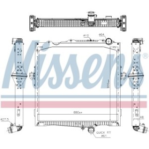 Engine Cooling Heat Exchanger - Nissens 637877
