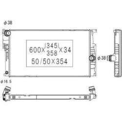 Radiator DCM1599 for BMW 3
