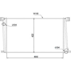 Radiator DCM1588 for MINI MINI OE 17117535099