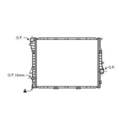 Radiator DCM1562 for BMW X5 OE 17101439103