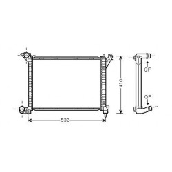 Radiator DCM1561 for MINI MINI OE 17117788753