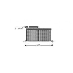 Interior Heat Exchanger DCM1023 for AUDI A6 OE 4F0820031