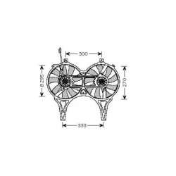 Condenser Fan DCL1017 for MERCEDES E-CLASS OE A0015001693