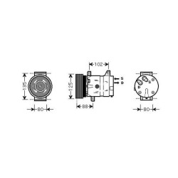Compressor DCK1484 for RENAULT MEGANE