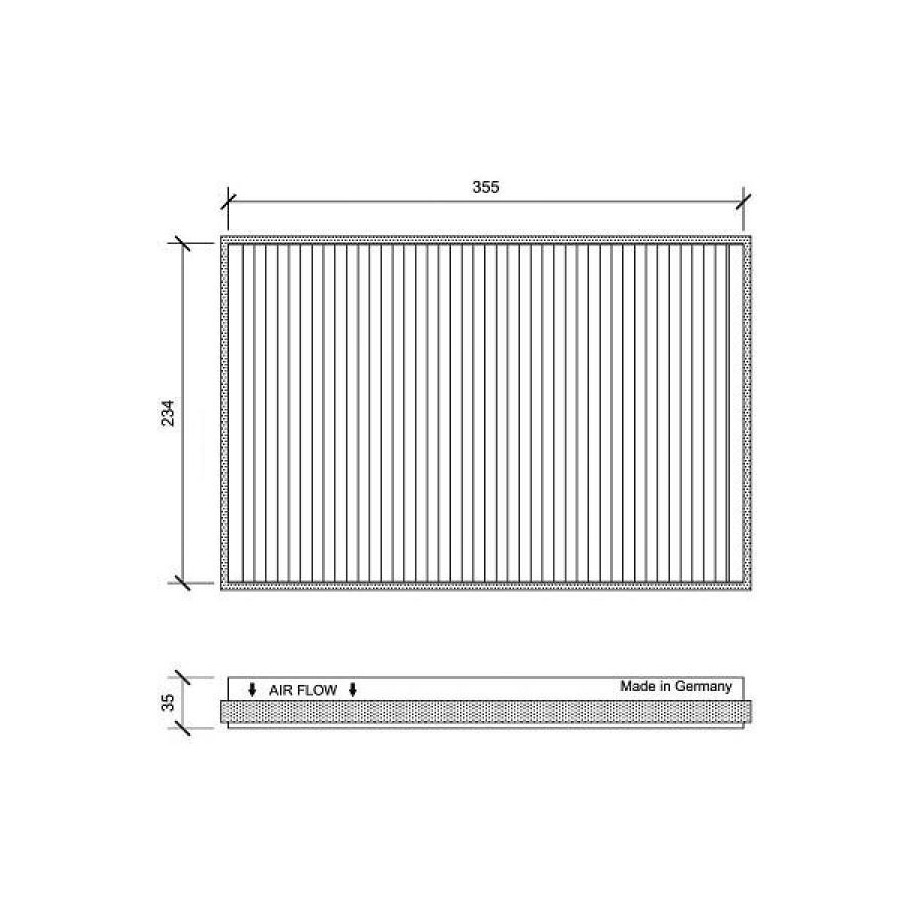 Cabin Air Filter DCI0151 for MERCEDES
