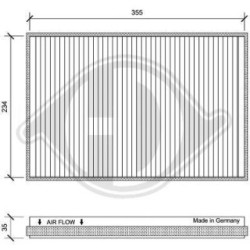 Cabin Air Filter DCI0151 for MERCEDES