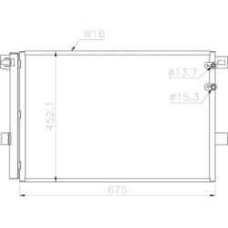 Condenser DCC1973 for VW AMAROK OE 2H0820411