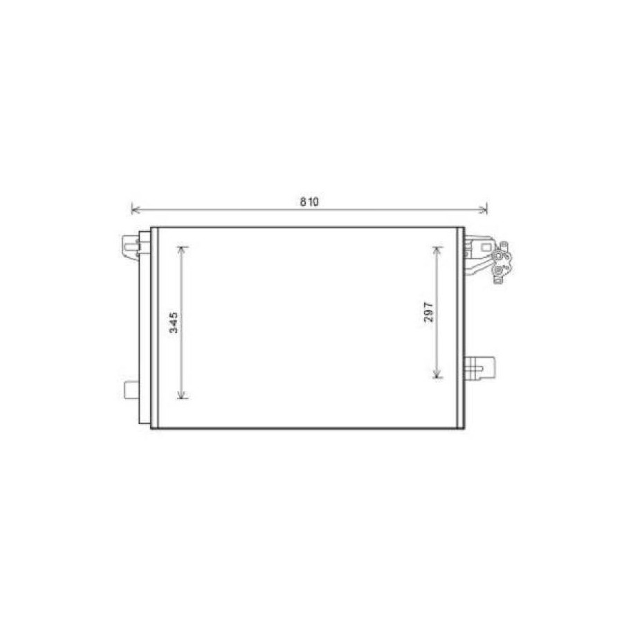 Condenser DCC1864 for VW MULTIVAN