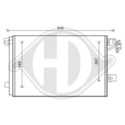 Condenser DCC1864 for VW MULTIVAN