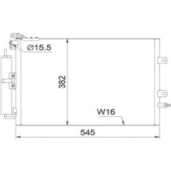 Condenser DCC1766 for RENAULT CLIO