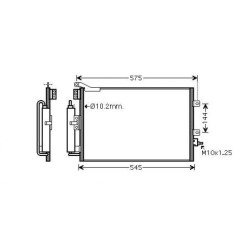 Condenser DCC1765 for RENAULT CLIO