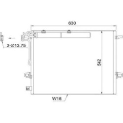 Condenser DCC1692 for MERCEDES GL-CLASS