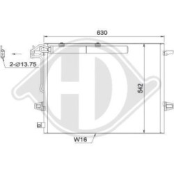 Condenser DCC1692 for MERCEDES GL-CLASS