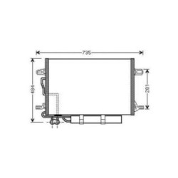 Condenser DCC1689 for MERCEDES CLS