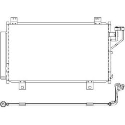 Condenser DCC1678 for MAZDA 3