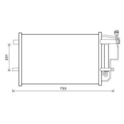 Condenser DCC1676 for MAZDA 3 OE BBP261480A
