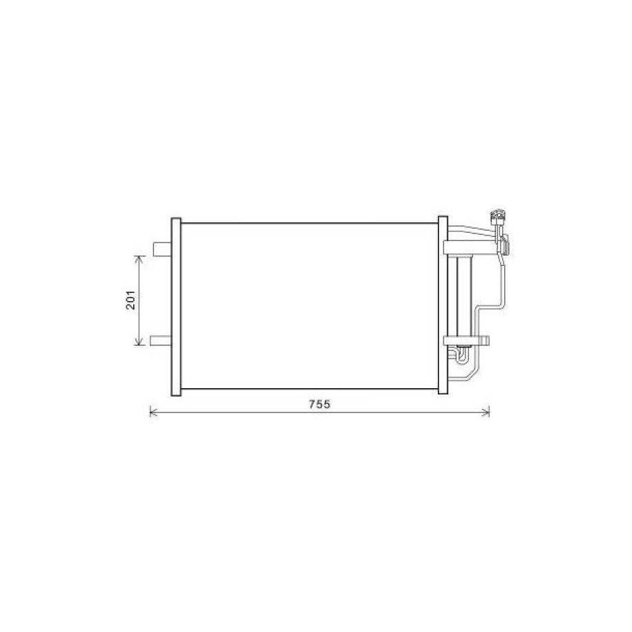Condenser DCC1676 for MAZDA 3 OE BBP261480A