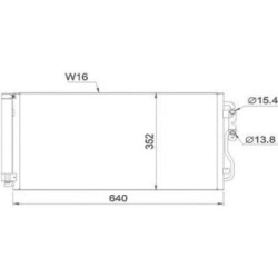 Condenser DCC1576 for BMW OE 64504270545