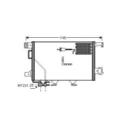 Condenser DCC1263 for MERCEDES C-CLASS OE A2035001654
