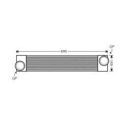 Intercooler DCA1151 for BMW 5 OE 17514710783