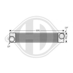 Intercooler DCA1151 for BMW 5 OE 17514710783