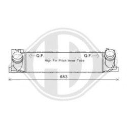 Intercooler DCA1136 for BMW OE 17517618809