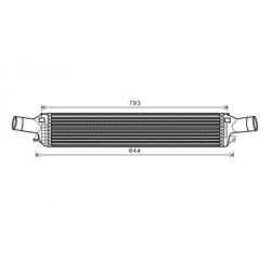 Intercooler DCA1088 for AUDI OE 8K0145805E