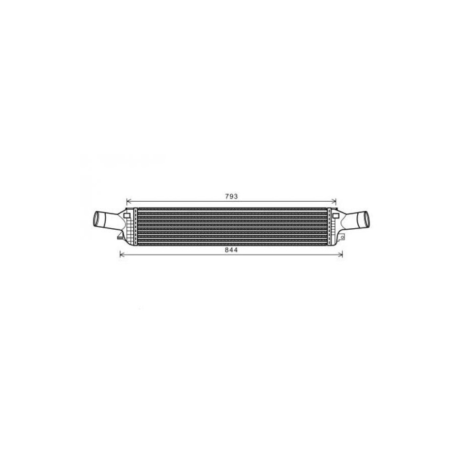Intercooler DCA1088 for AUDI OE 8K0145805E
