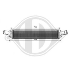 Intercooler DCA1088 for AUDI OE 8K0145805E