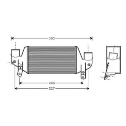 Intercooler DCA1085 for FORD OE 1079310