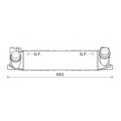 Intercooler DCA1083 for BMW OE 17517600530