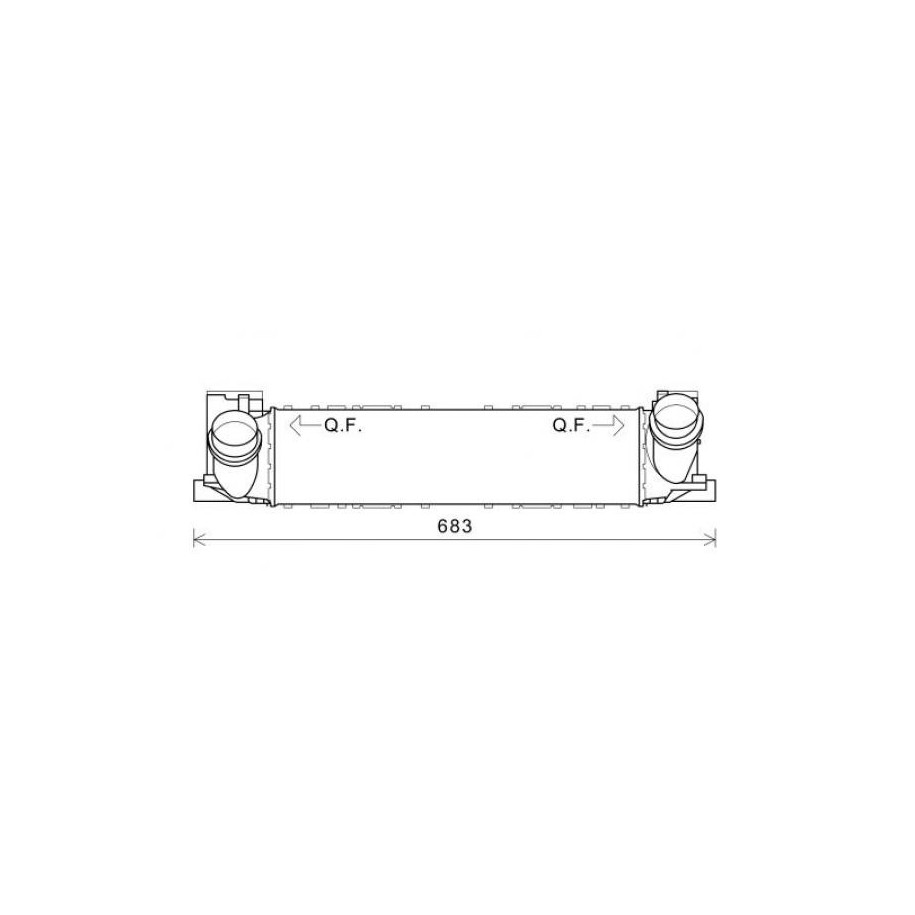 Intercooler DCA1083 for BMW OE 17517600530