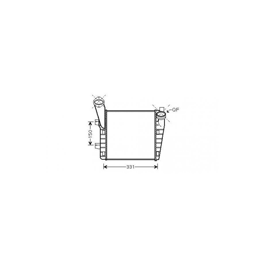 Intercooler DCA1069 for AUDI