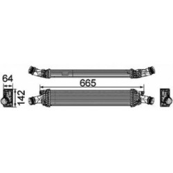 Intercooler DCA1061 for AUDI OE 8K0145805G