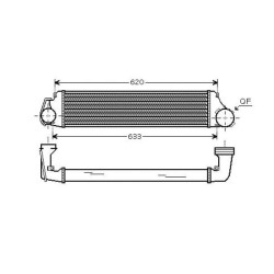 Intercooler DCA1056 for BMW 3 OE 17517786351