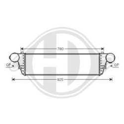 Intercooler DCA1044 for MERCEDES C-CLASS