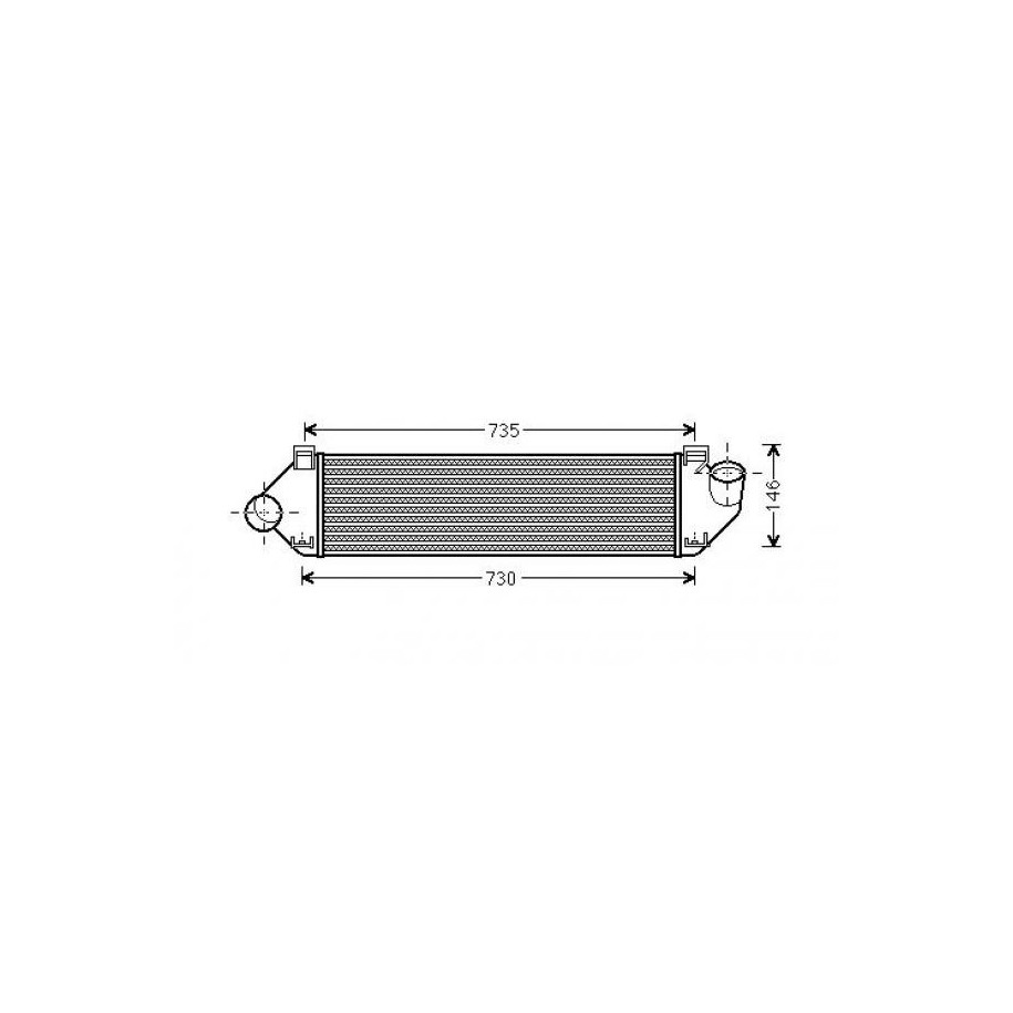 Intercooler DCA1018 for FORD