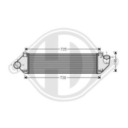 Intercooler DCA1018 for FORD