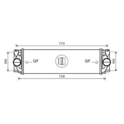 Intercooler DCA1013 for MERCEDES SPRINTER OE A9065010201