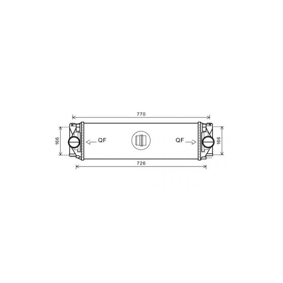 Intercooler DCA1013 for MERCEDES SPRINTER OE A9065010201