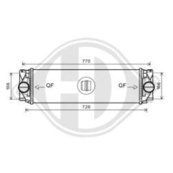Intercooler DCA1013 for MERCEDES SPRINTER OE A9065010201