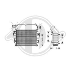 Intercooler DCA1003 for SKODA