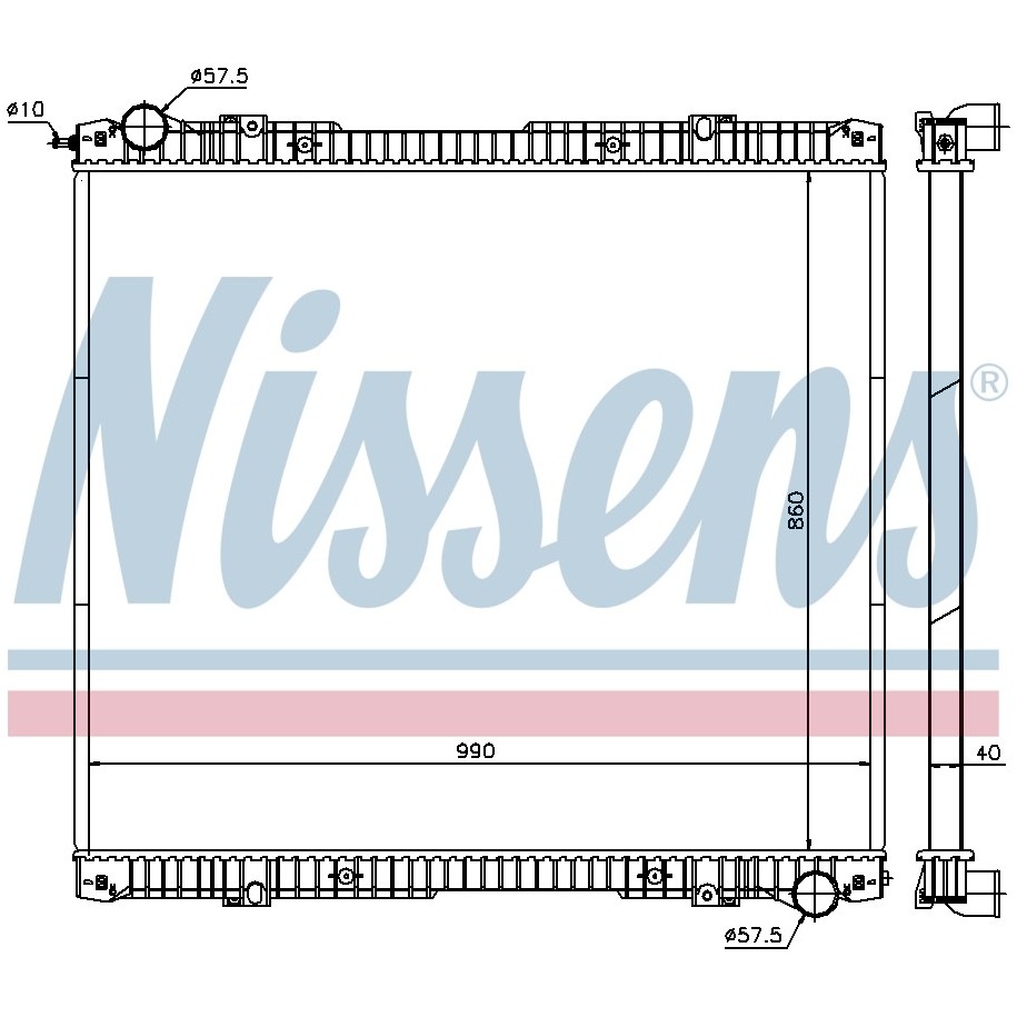 Engine Cooling Heat Exchanger - Nissens 640670