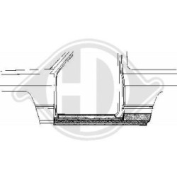 Foot Board Door Sill 9891022 for SUZUKI SJ410