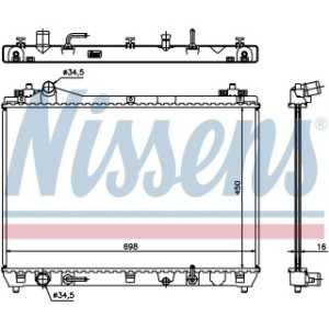 Engine Cooling Heat Exchanger - Nissens 64199
