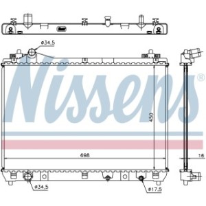 Engine Cooling Heat Exchanger - Nissens 64201