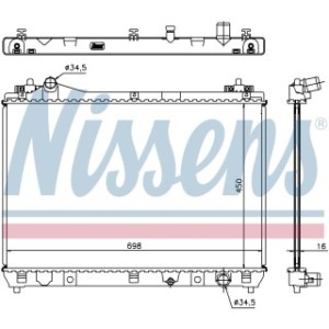 Engine Cooling Heat Exchanger - Nissens 64202